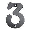 NUMERO 3 HIERRO FORJADO 100MM.