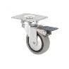 RUEDA GOMA CON PLACA 60 MM. CON FRENO 79329