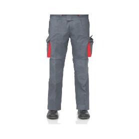 PANTALON SUPERTOP GRIS-NARANJA T-40