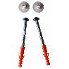 JUEGO 2 TORNILLOS LAVABO 10X100