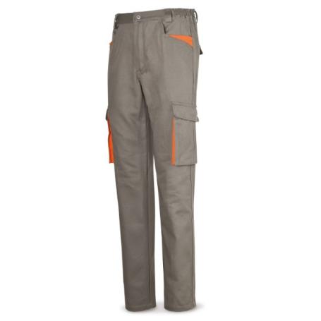 PANTALON SUPERTOP GRIS-NARANJA T-54