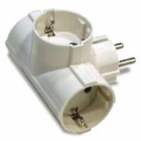 MULTIPLICADOR TRIPLE T/T TOMA FRONTAL (REF.1307)