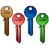 LLAVE PUERTA ALUMINIO U-5D LILA