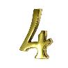 Numero de laton 100mm. 4 blister
