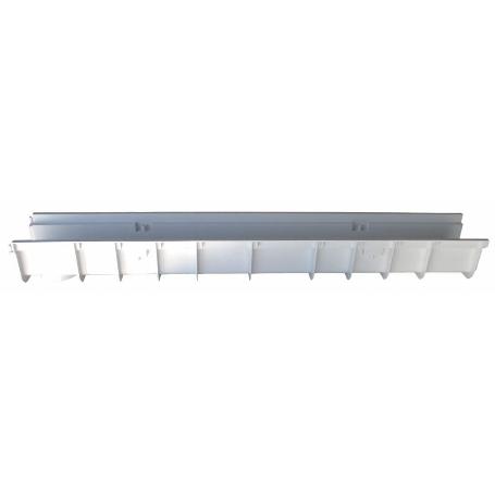 CANALETA EVACUACION 130MM X 1 MT.
