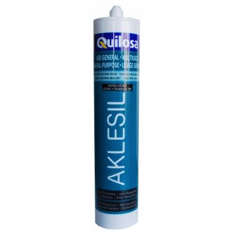 SILICONA AKLESIL GRANDE TRANS. 280 ML.