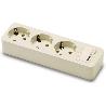BASE MULTIPLE 3 TOMAS S/CABLE C/INT. (REF.2523)