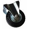 RUEDA GOMA NEGRA FIJA 125 MM. SIN FRENO 75503