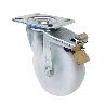 RUEDA NYLON CON PLACA 125 MM. CON FRENO 16139