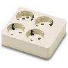 BASE MULTIPLE 4 T.CUADRADA S/CABLE (REF.9/414)