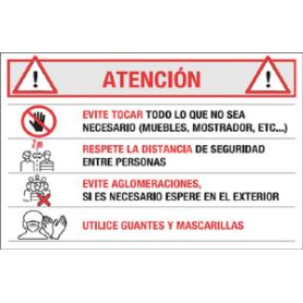 Cartel lona atencion prevencion 70x50