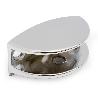 SOPORTE MEDIA LUNA PARA CRISTAL 10MM CROMO (CAJA 350)
