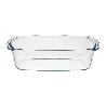 FUENTE CRISTAL PARA HORNO, 1.5 LITROS, MOLDE ESPECIAL REPOSTERIA, 27X14X7 CM.