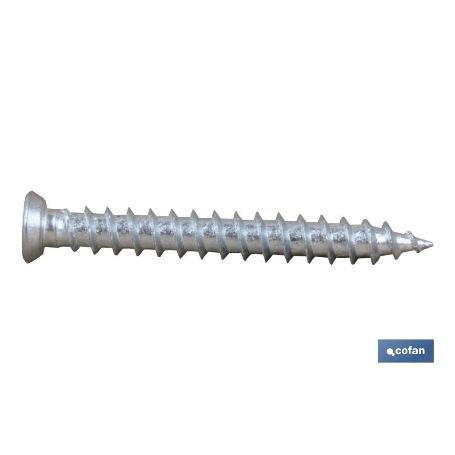 TORNILLO HORMIGÓN PLANA TORX 7,5X70   CAJA 200 UNID.