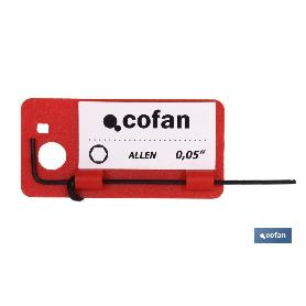 LLAVE ALLEN PULGADAS M- 7/32 VENTA UNITARIA