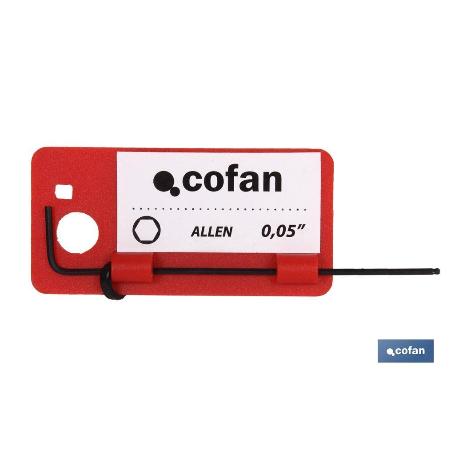 LLAVE ALLEN PULGADAS M- 7/32 VENTA UNITARIA
