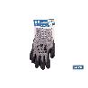 GUANTE ANTICORTE HPPE IMPREGNADO DE LATEX RUGOSO TALLA 6   CAJA 12 UNID.