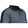 POLO BALDER ELASTANO 210 G/M2 GRIS OSCURO-NEGRO TALLA M