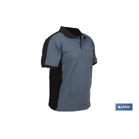 POLO BALDER ELASTANO 210 G/M2 GRIS OSCURO-NEGRO TALLA XXL
