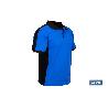 POLO FREYJA ELASTANO 210 G/M2 AZUL-NEGRO TALLA L