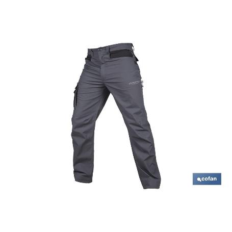 PANTALÓN DE TRABAJO LOKI ELASTANO 215 G/M2 GRIS ANTRACITA TALLA 40