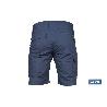 BERMUDAS DE TRABAJO TYR ELASTANO 215 G/M2 AZUL MARINO CON DETALLES GRISES TALLA 64