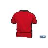 POLO HELA ELASTANO 200 G/M2 ROJO OSCURO-NEGRO TALLA S