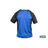 CAMISETA TRANSPIRABLE MODELO PILOTE AZUL-NEGRA 160 G/M2 TALLA-M