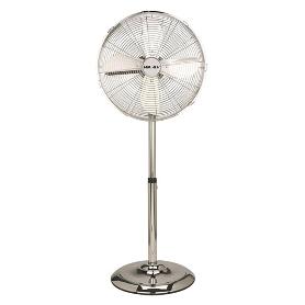 VENTILADOR MAURER DE PIE 125 CM. DE ALTO CROMO