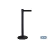 POSTE DE CINTA EXTENSIBLE NEGRA 2100 MM