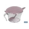 AZUCARERO 120ML MODELO ALBAHACA ROSA PALO 15X11.5X9CM   CAJA 6 UNID.