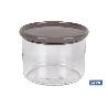 BOTE MULTIUSOS MODELO ALBAHACA COLOR PIEDRA 500ML 11X8CM   CAJA 9 UNID.