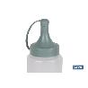 BOTELLA ACEITERA MODELO ALBAHACA  250 ML VERDE AGUA  5X20CM VENTA UNITARIA