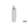 BOTELLA ACEITERA MODELO ALBAHACA 500 ML VERDE AGUA  6X23CM   CAJA 12 UNID.