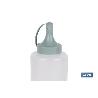 BOTELLA ACEITERA MODELO ALBAHACA 500 ML VERDE AGUA  6X23CM VENTA UNITARIA
