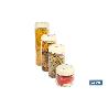 BOTE DE VIDRIO BOROSILICATO CON TAPA BEIGE GAMA LAUREL 1700 ML