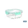 SET DE 2 RECIPIENTES DE BOROSILICATO MODELO AGATHA 520 ML - 800 ML