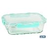 SET DE 3 RECIPIENTES DE BOROSILICATO MODELO AGATHA 640 ML -1040 ML-1520 ML