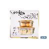 SET DE 2 RECIPIENTES DE BOROSILICATO CON TAPA DE BAMBÚ MODELO PANDA 520 ML - 800 ML