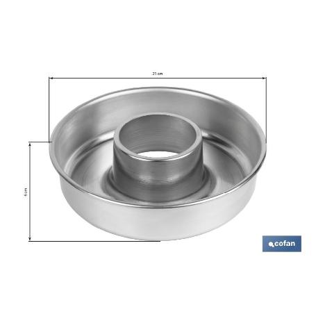 MOLDE ROSCO  ALUMINIO 21CM   CAJA 6 UNID.