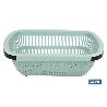ESCURRIDOR RECTANGULAR EXTENSIBLE VERDE 50,5 X 24,5 X 11,5 CM