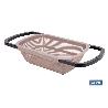 ESCURRIDOR RECTANGULAR EXTENSIBLE MARRÓN 50,5 X 24,5 X 11,5 CM