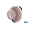 BARREÑO REDONDO  ASAS 15L BEIGE OSCURO  42X39.5X25CM