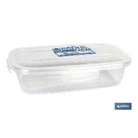 FIAMBRERA TRANSPARENTE RECTANGULAR 0,5 L