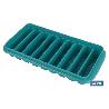 CUBITERA HIELO CON TAPA COLOR TURQUESA 12.5X26X4 CM VENTA UNITARIA