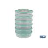 FIAMBRERA TORTILLA REDONDA VERDE  24.5X6.5CM VENTA UNITARIA