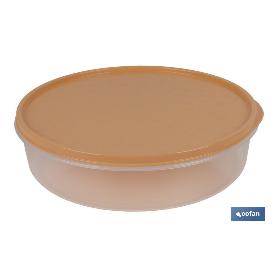 FIAMBRERA TORTILLA REDONDA NARANJA   24.5X6.5CM   CAJA 6 UNID.