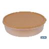 FIAMBRERA TORTILLA REDONDA NARANJA   24.5X6.5CM   CAJA 6 UNID.