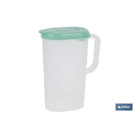 JARRA DE AGUA 2L VERDE  MODELO MANANTIAL 25X19X9.5CM   CAJA 6 UNID.