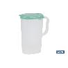 JARRA DE AGUA 2L VERDE  MODELO MANANTIAL 25X19X9.5CM   CAJA 6 UNID.